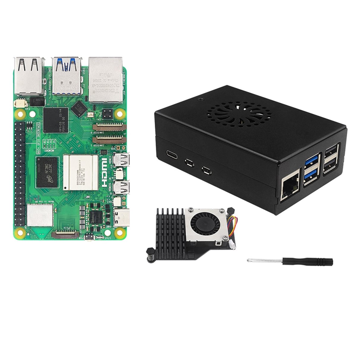 X14A& ชุดเริ่มต้น IRasptek สำห - Raspberry Pi 5 8Gb Board บทวิจารณ์และราคา