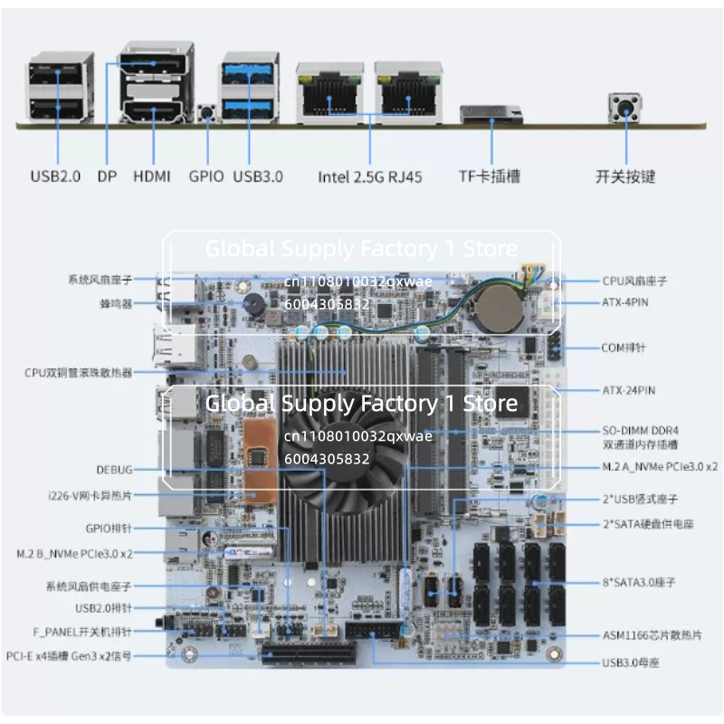 เมนบอร์ด NAS Mini ITX M11 พร้อ - Nas Motherboard 8 Sata Mini Itx บทวิจารณ์และราคา