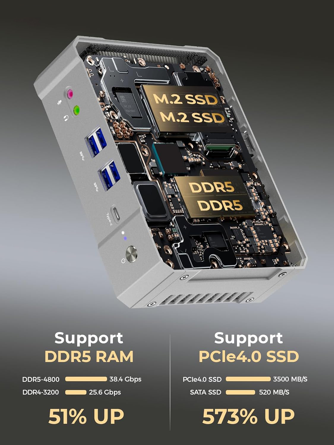 Yohirs 13th Gen i9 13900H i7 1 - Intel Core I9 13900H Mini Pc บทวิจารณ์และราคา